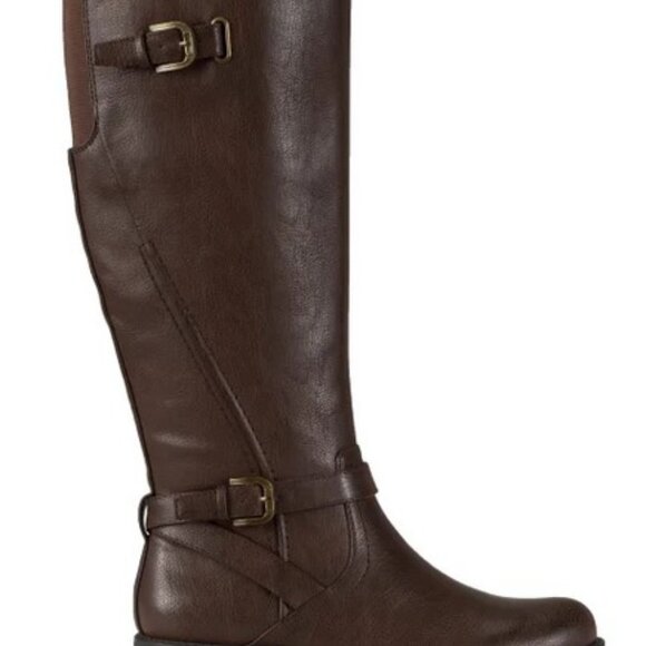 Baretraps Cassidy Faux Leather Riding Boot NIB - Picture 3 of 5